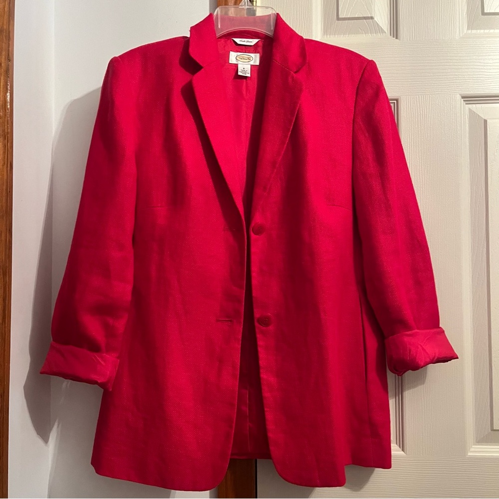 Vintage Talbots 100% Irish Linen Blazer
